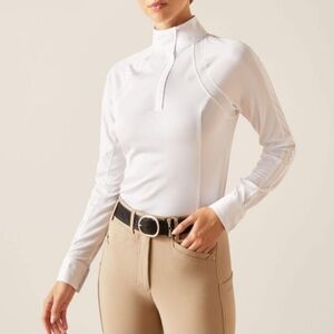 Ariat Women's Sunstopper  Long Sleeve Equastrian Pro Show Shirt
